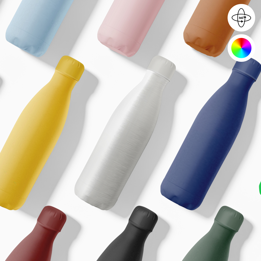 Thermosfles / Drinkfles - 500 ml - Zilver