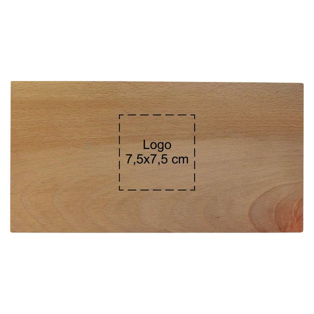 Plank rechthoekig beuken 29x15 cm