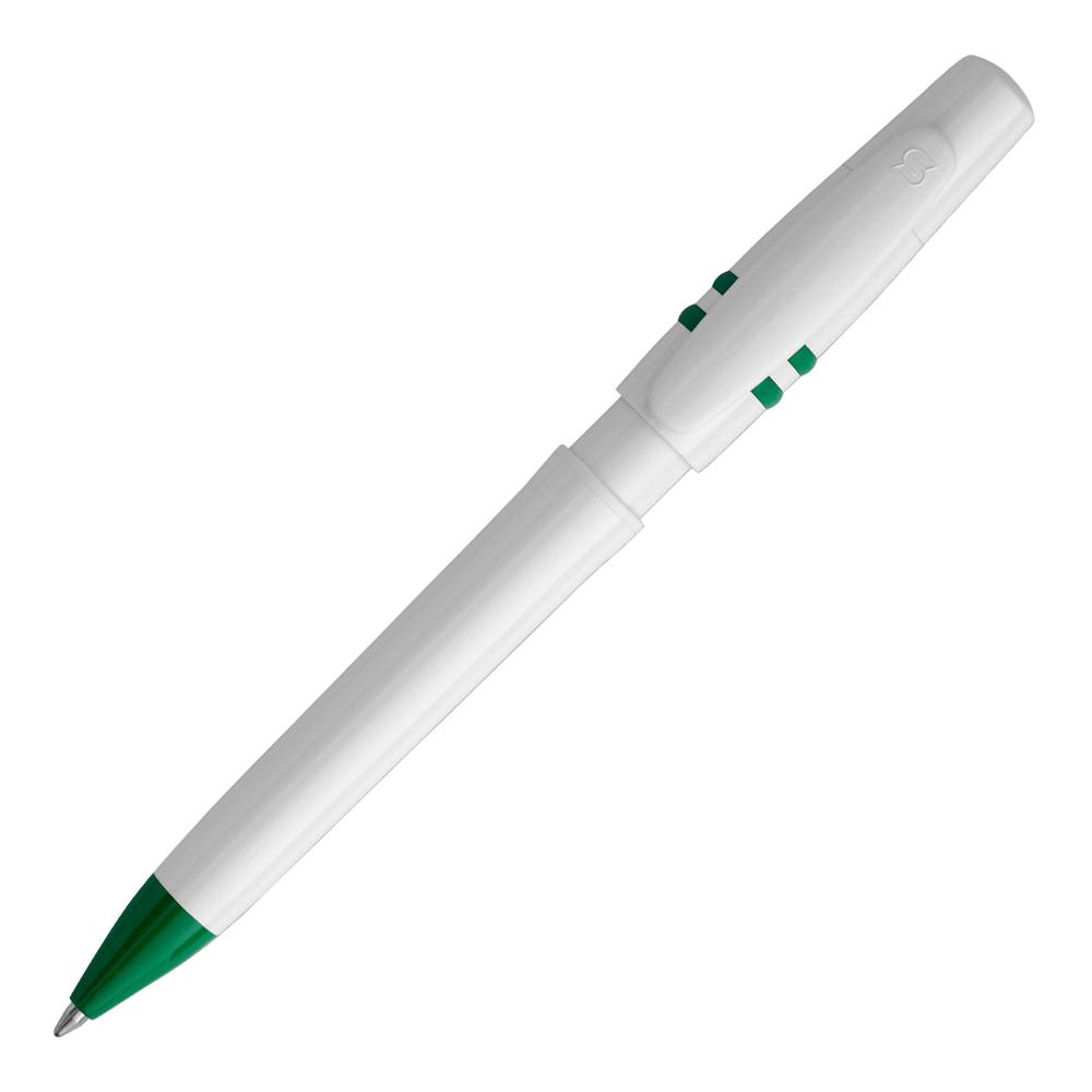 Balpen Nora hardcolour - Wit / Groen