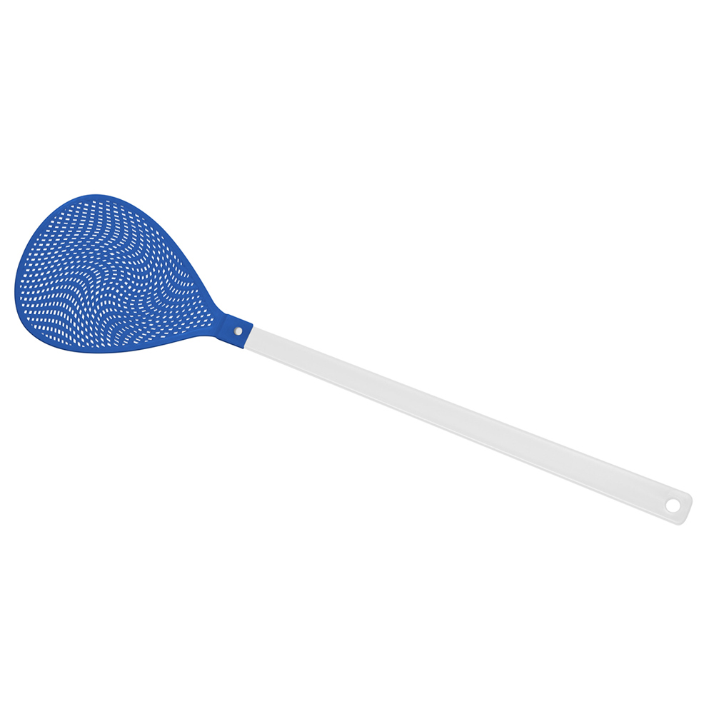 Vliegenmepper "ovaal" - Wit/blauw
