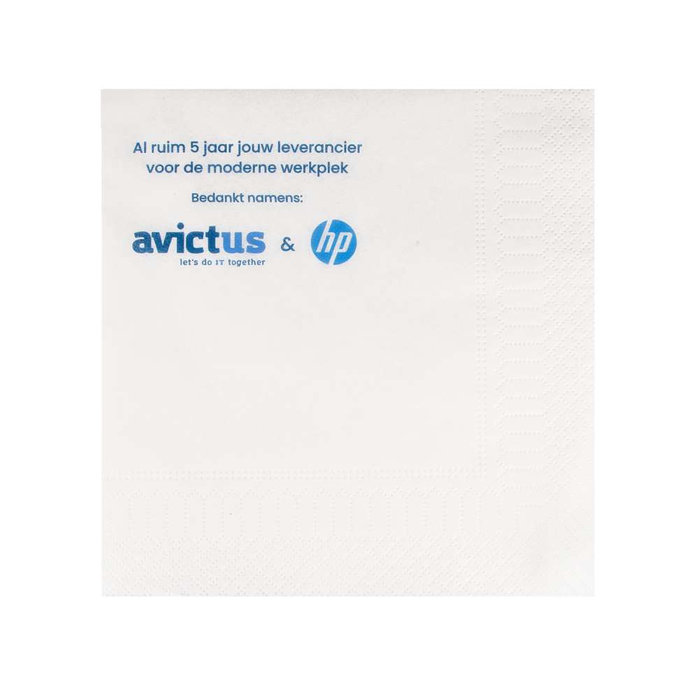 Servetten tissue 33 x 33 cm (16,5 x 16,5 cm) 1/4 vouw