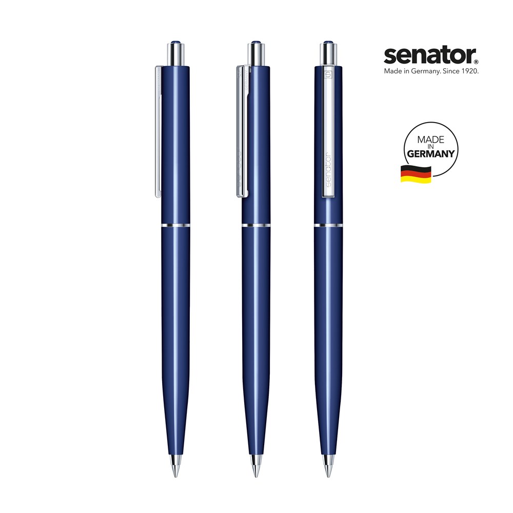 senator® Point  Polished  retractable pen - blauw 2757