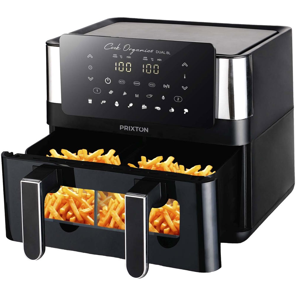 Prixton Cook Organics dubbele airfryer 8 l