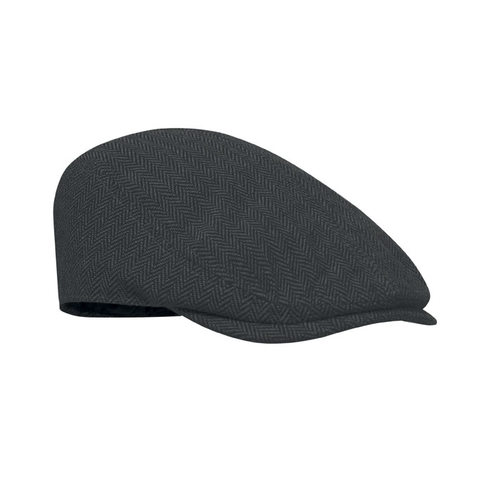 BLIND PEAK - Newsboy platte pet 335g/m² - zwart