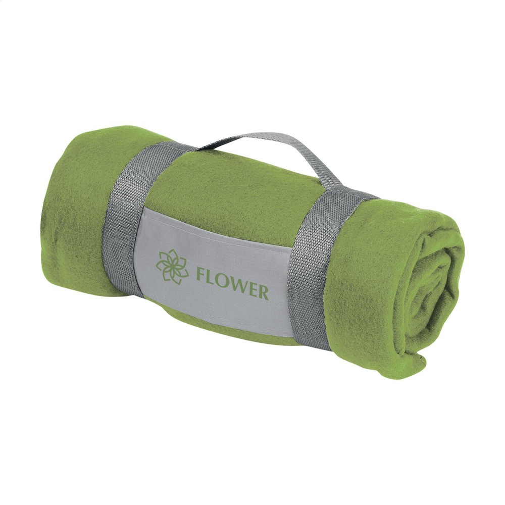 SuperSoft (180 g/m²) fleecedeken - groen (± PMS 7490)