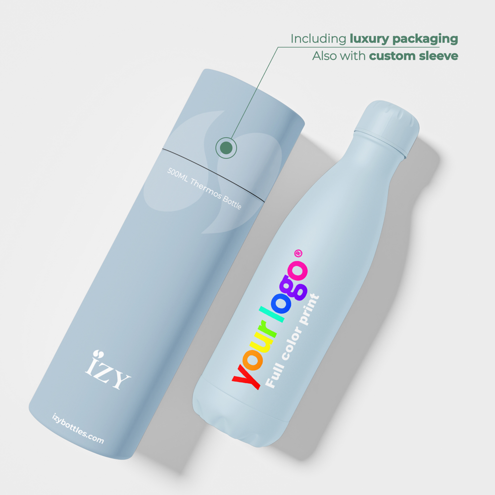 Thermosfles / Drinkfles - Licht Blauw - 500 ml