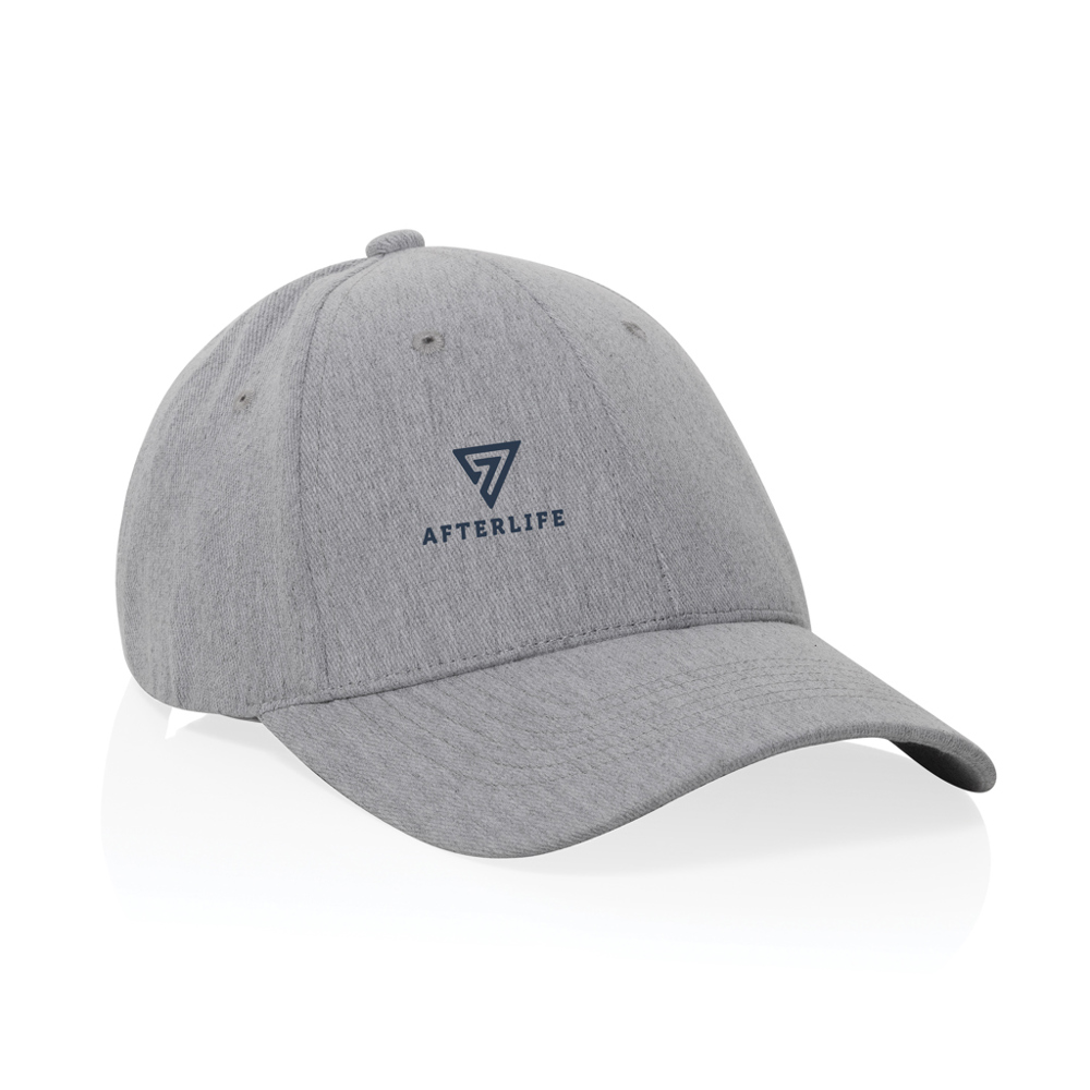 Milo AWARE™ recycled heather 6 paneel cap 200gr