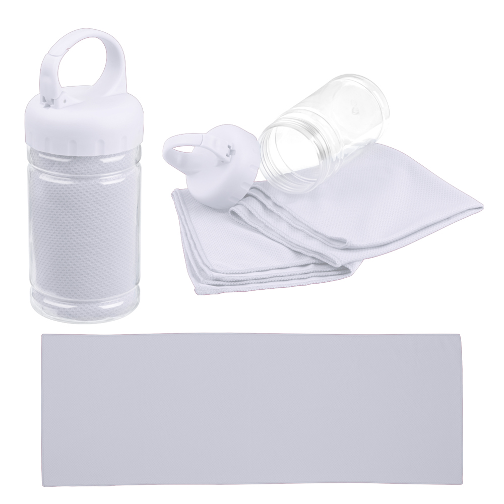 Sport handdoek "Sporty" - Wit