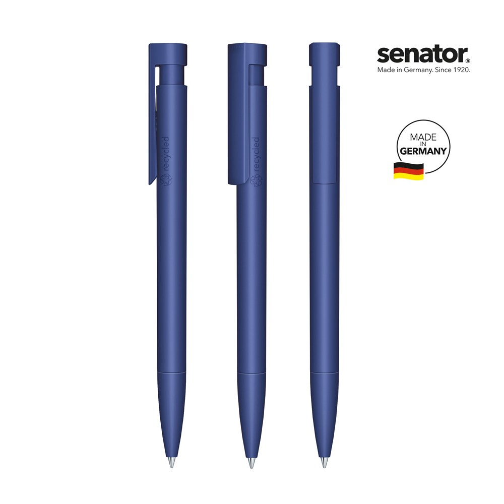 senator® Liberty Matt Recyceld  retractable pen - blauw 2757
