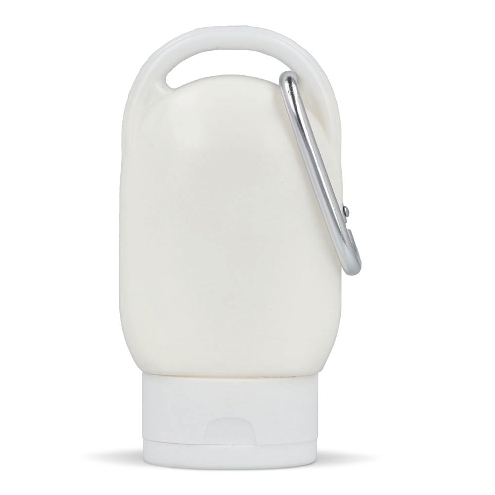 Zonnebrandlotion met Karabijnhaak SPF30 Gerecycled Materiaal - wit