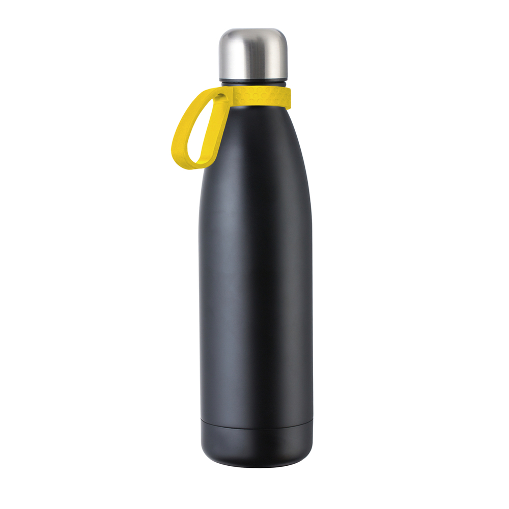 Fles RETUMBLER-myTOULON - geel, zwart, zilver