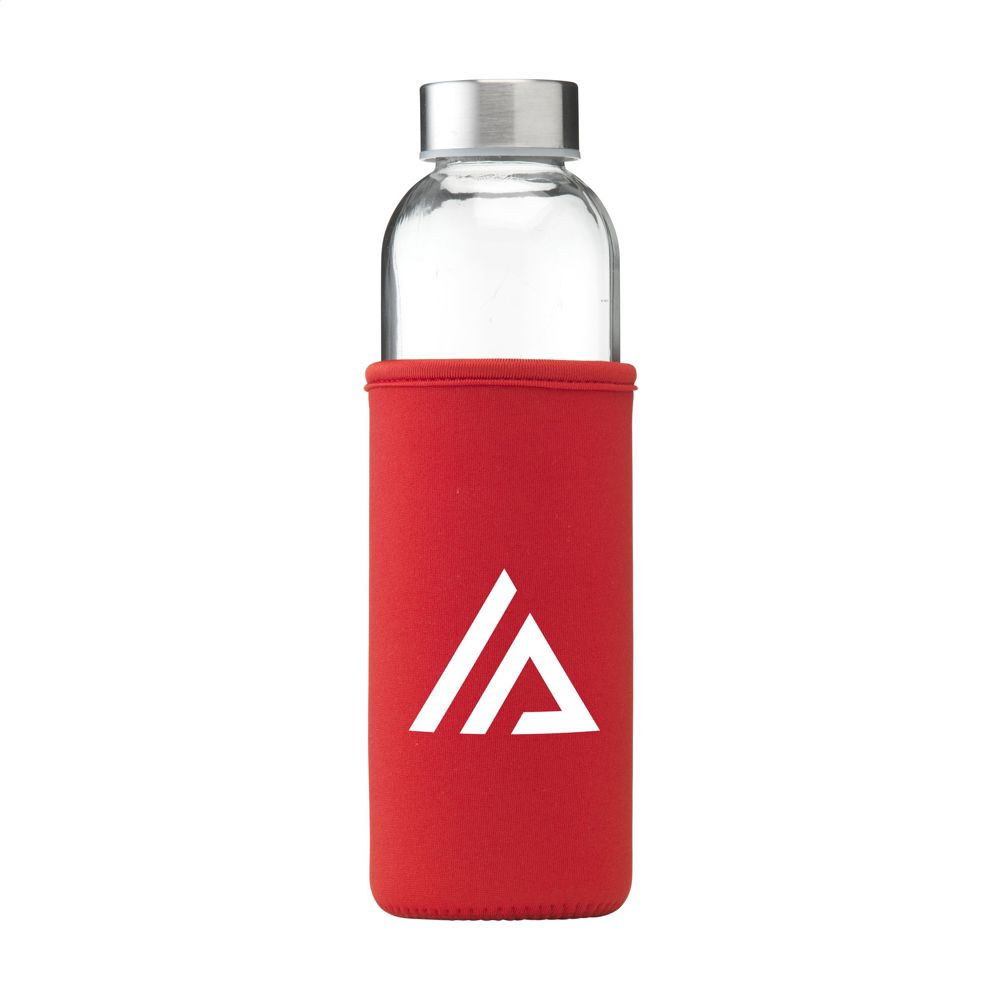 Senga Glass 500 ml drinkfles - Rood