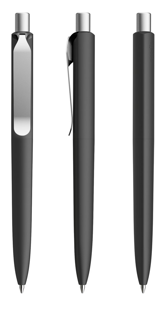 Prodir DS8 PSR Soft Touch Metal Clip - Black Soft Touch
