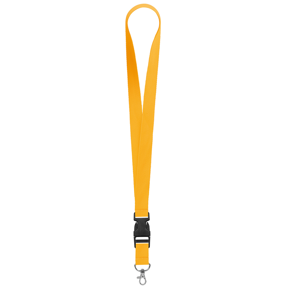 Keycord "standaard", breedte 25 mm - zonnig geel