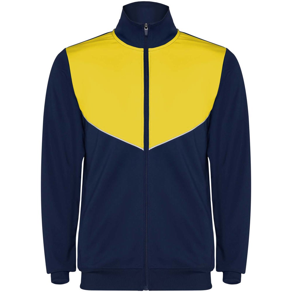 Evans 225 g/m² unisex trainingspak - Marineblauw, Geel