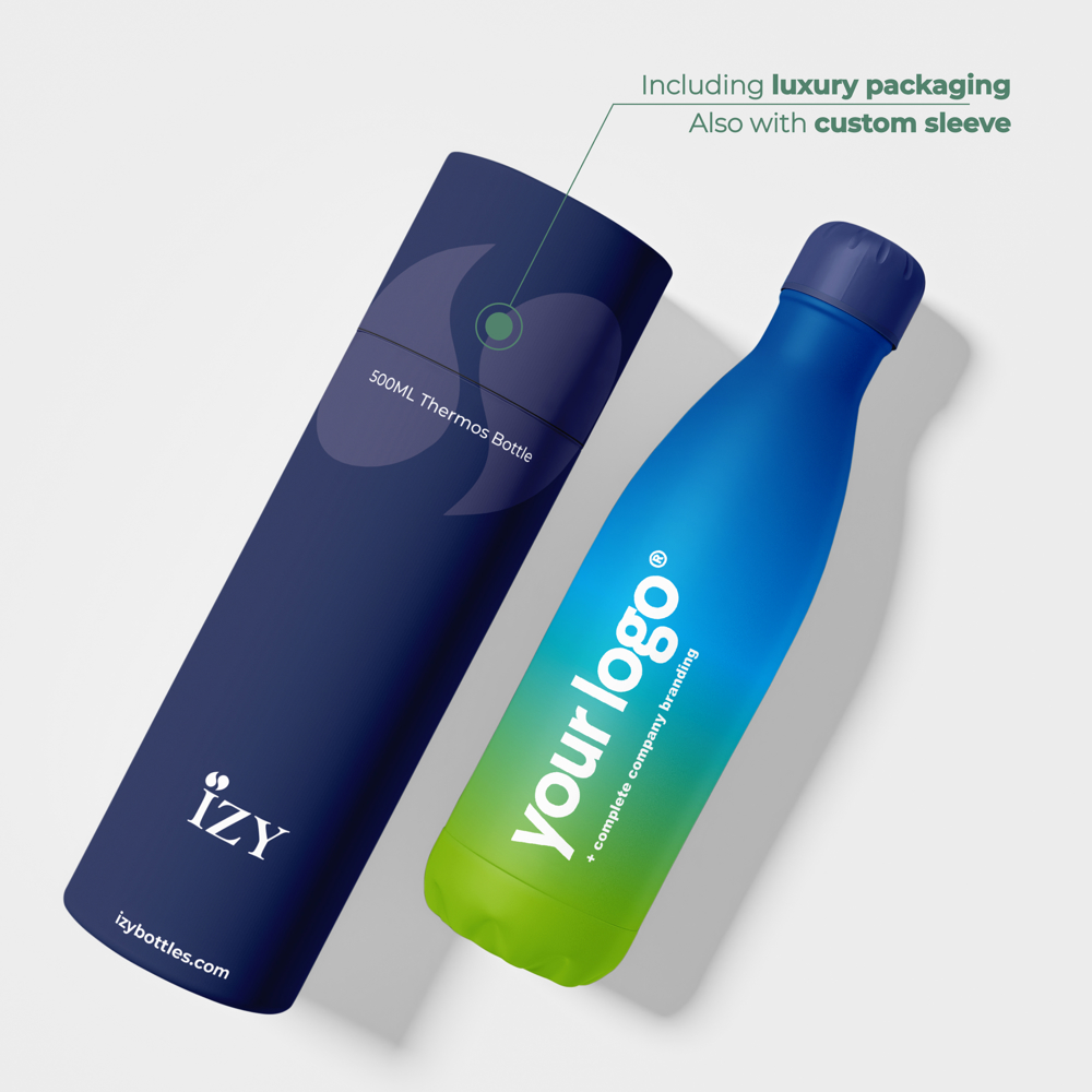 Thermosfles / Drinkfles - Blauw - 500 ml