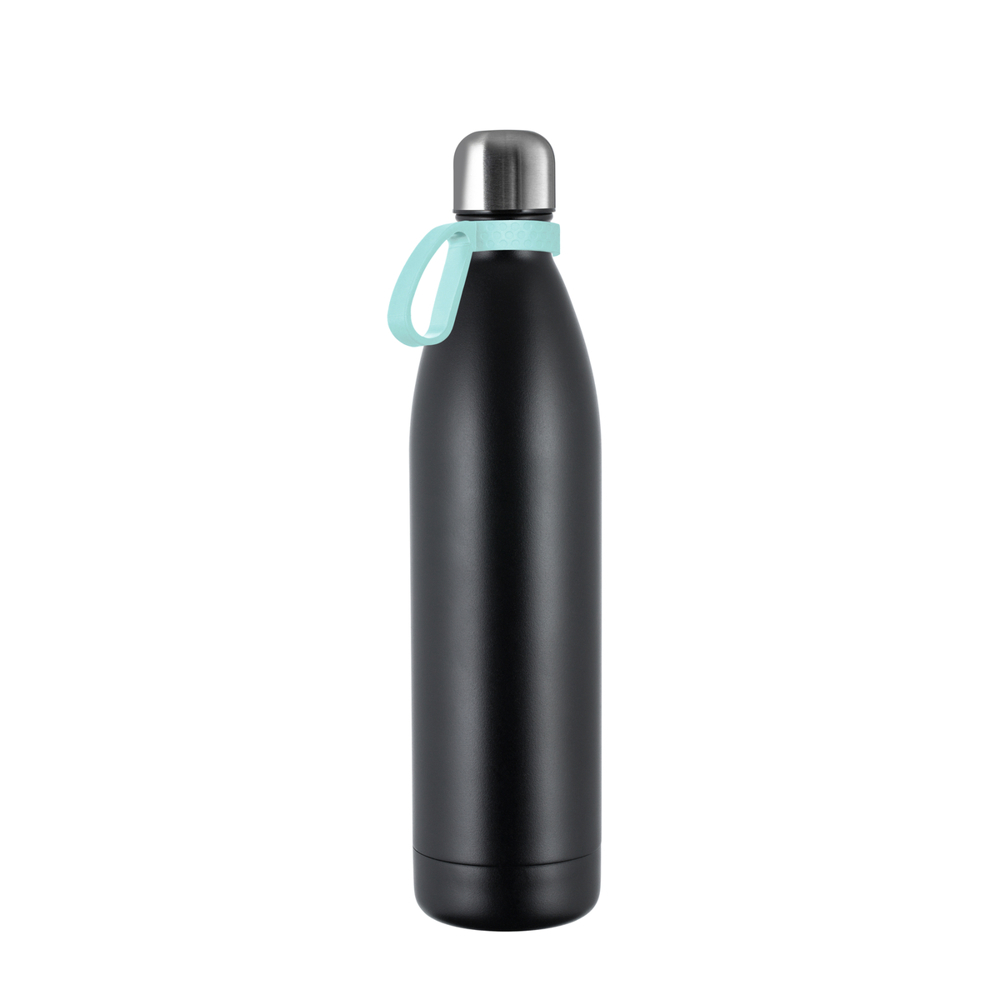 Thermofles RETUMBLER-NIZZA XL - zwart, zilver, lichtblauw