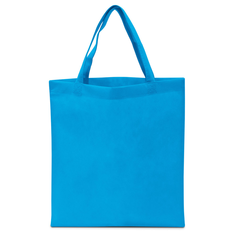 WIEN – Shopper met korte handvatten - Cyan blauw