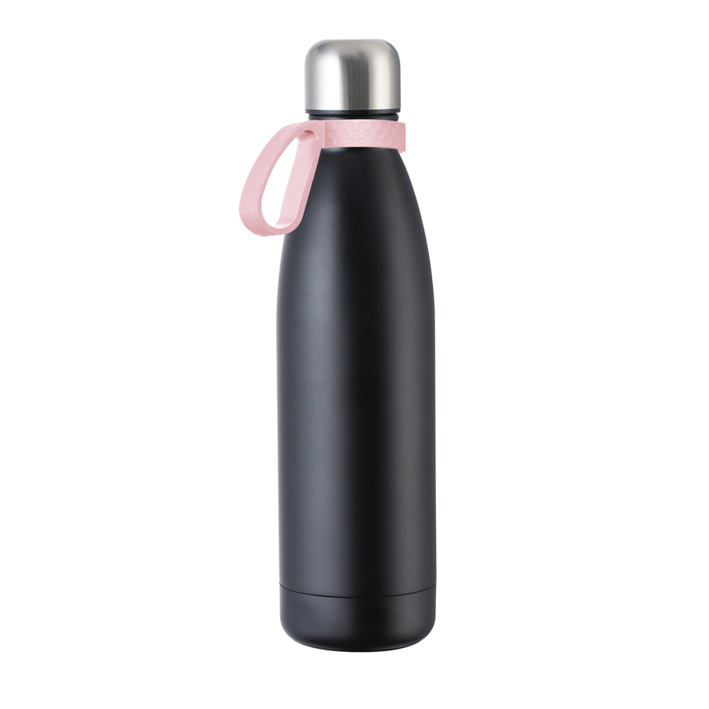 Fles RETUMBLER-myTOULON - lichtmagenta, roze, zwart, zilver
