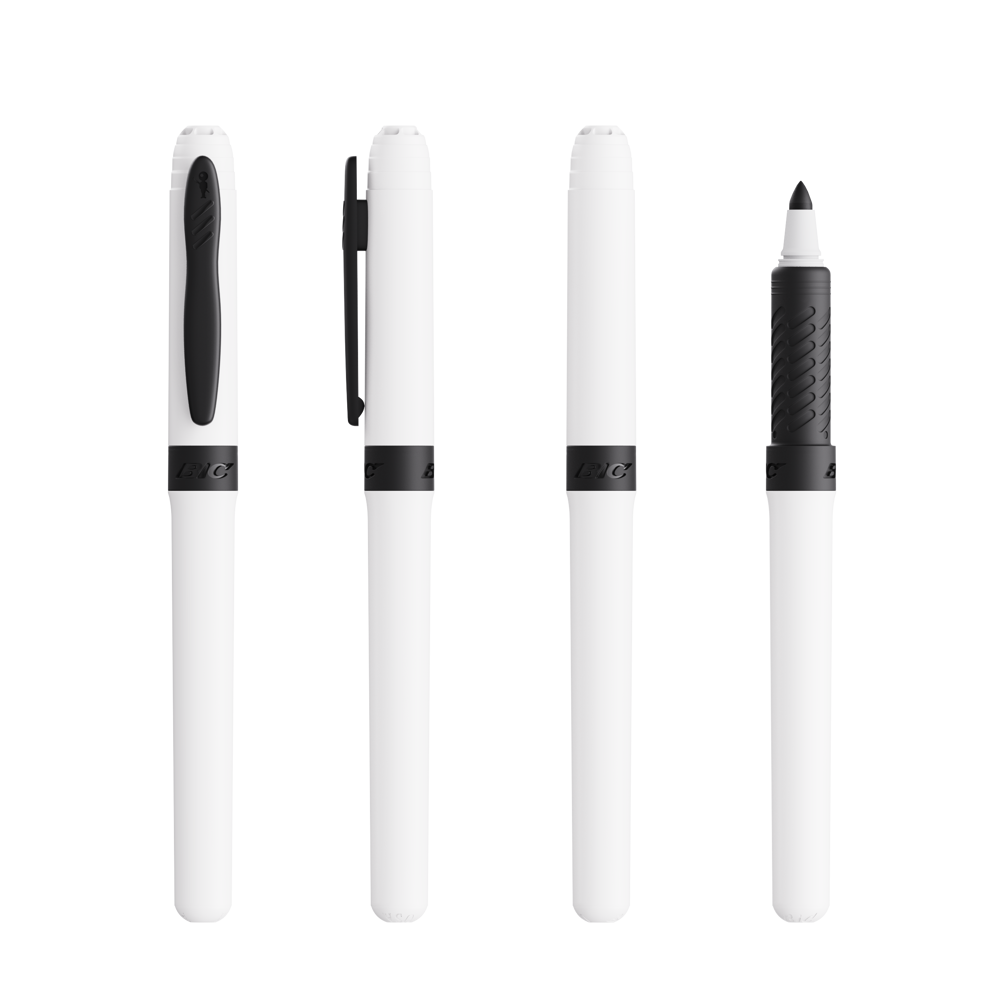 BIC® Mark-it Permanente Markeerstift - wit/zwart