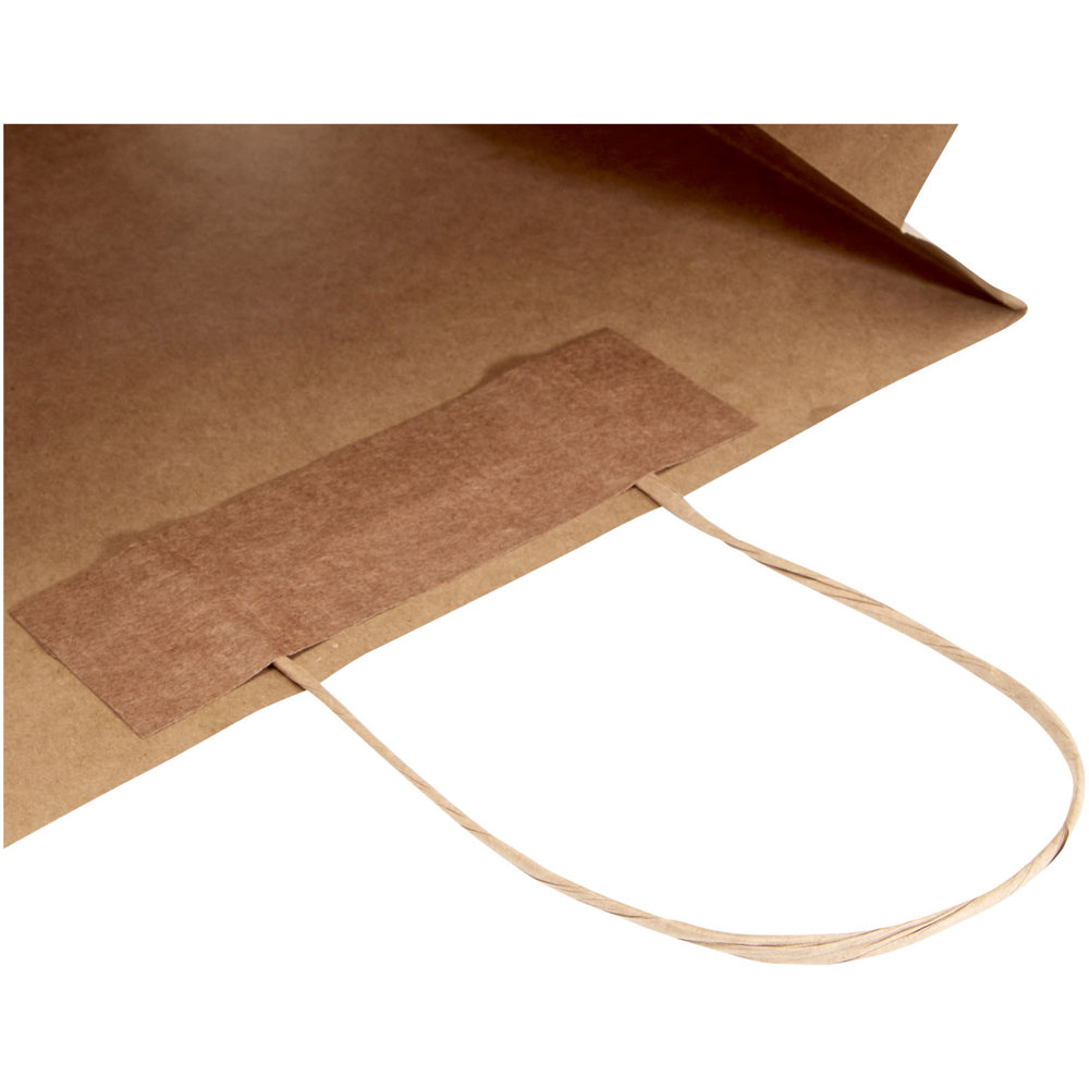 Papieren tas 120 g/m2 gemaakt van kraftpapier met gedraaide handgrepen - 31 x 12 x 41 cm