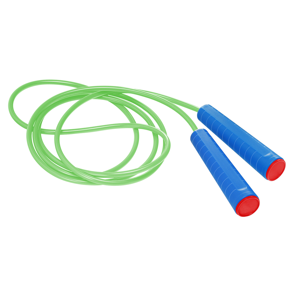 Springtouw - blauw/rood/neongroen