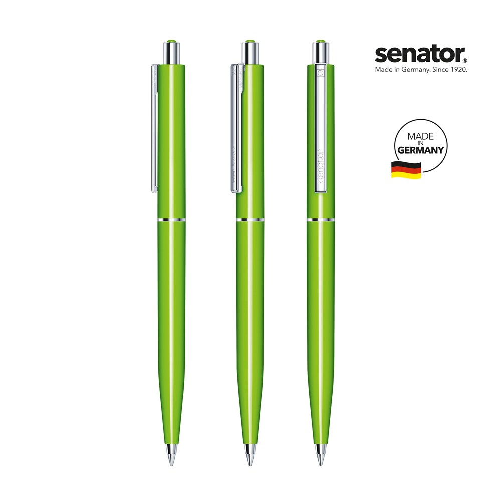 senator® Point  Polished  retractable pen - groen 376