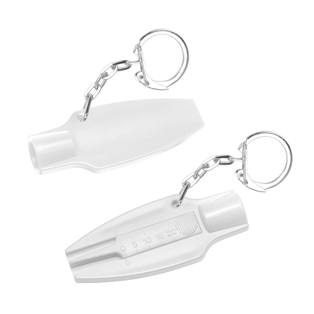 Bandenprofiel dieptemeter met ventieldopopener - Wit/Wit
