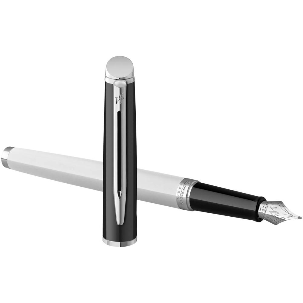 Waterman Hemisphere vulpen met kleurblokken en palladium afwerking (blauwe inkt)