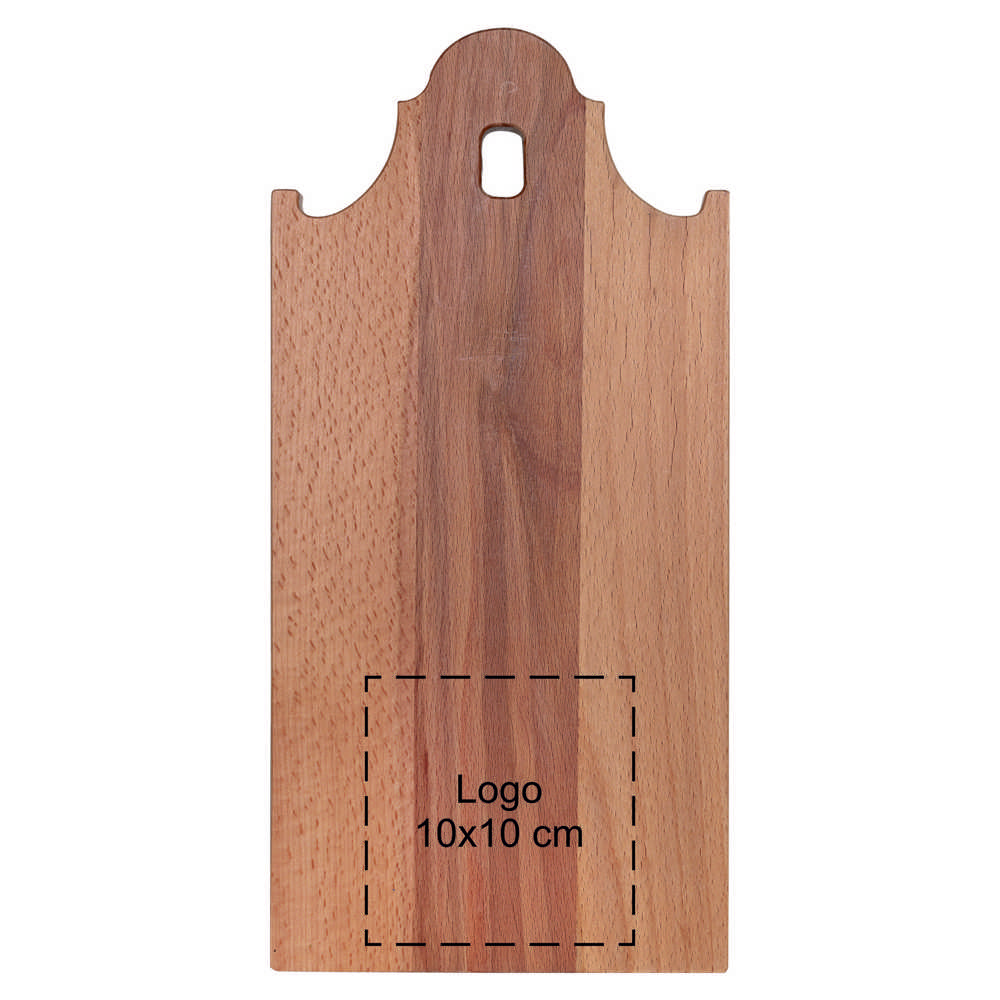 Plank klokgevelhuisje beuken 35x17 cm