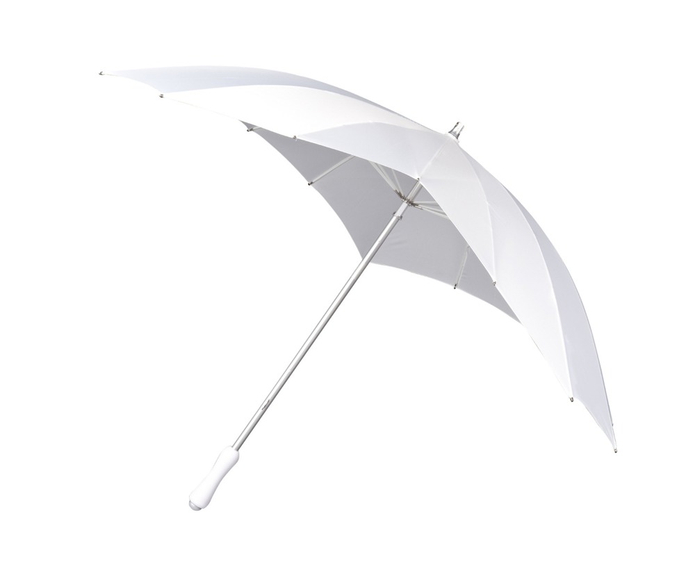 FALCONE - Hartvormige paraplu registered design - Handopening - Windproof -  110 cm - Wit