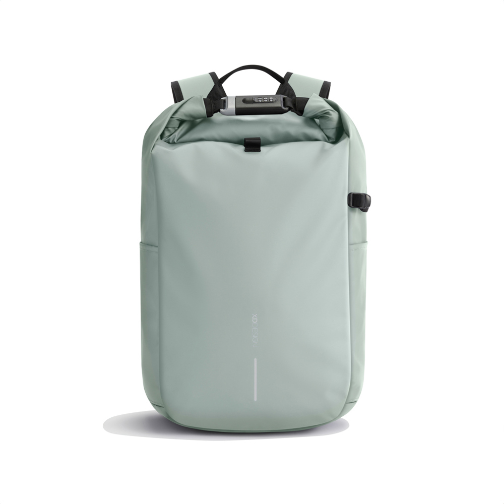 Urban waterbestendige anti-diefstal rugzak - iceberg green, zwart (± PMS 15-5205 TCX/ ± PMS Black)