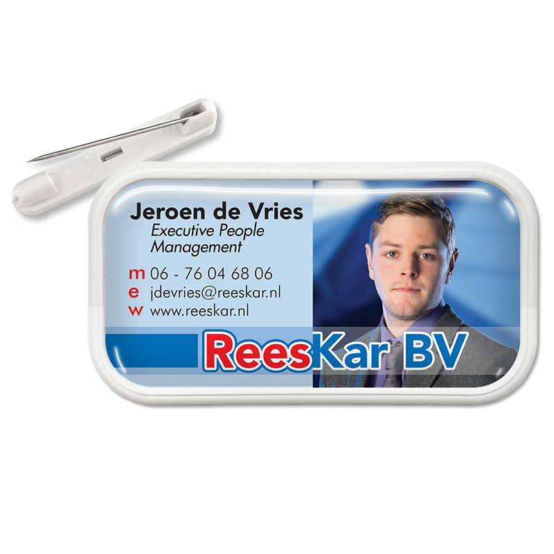 Naambadge Rechthoek 70 x 35