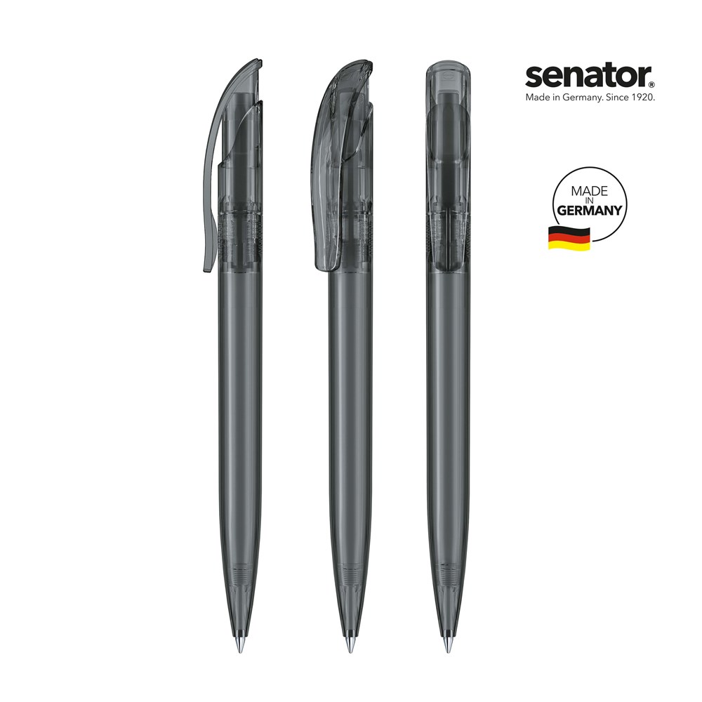 senator® Challenger Clear  retractable pen - grijs 445
