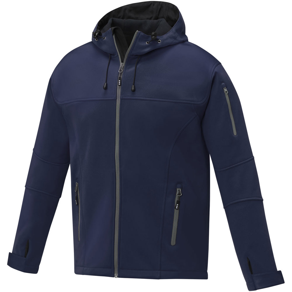 Match softshell heren jas - Marineblauw