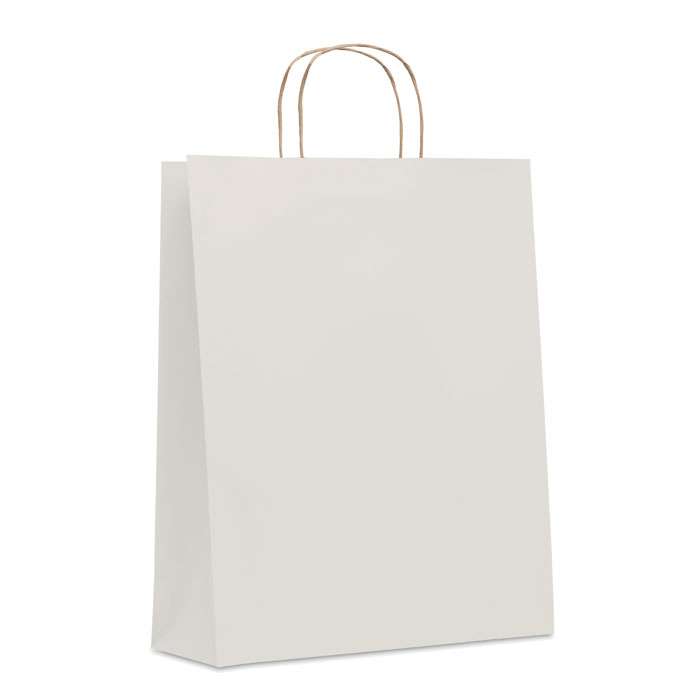 PAPER TONE L - Grote papieren geschenktas - Wit
