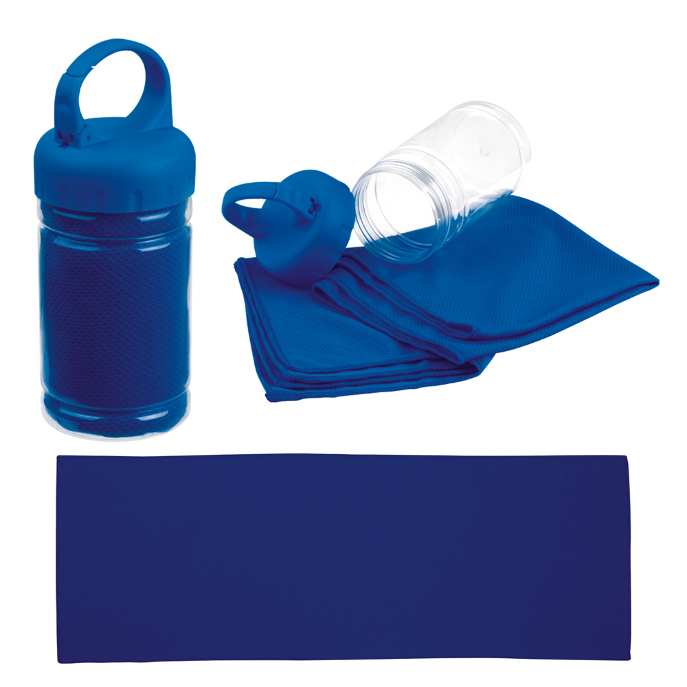 Sport handdoek "Sporty" - Blauw