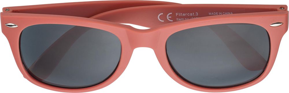 Gerecyclede PC- en PVC-zonnebril Kenzie - Rood