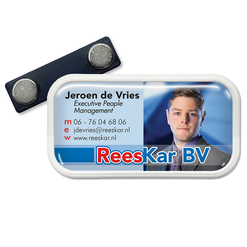 Naambadge Rechthoek 70 x 35