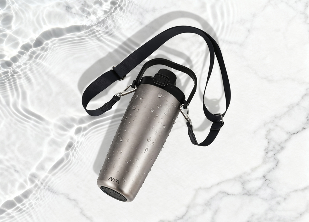 Avira Ayala RCS R-RVS duosip afsluitbare crossbody tumbler
