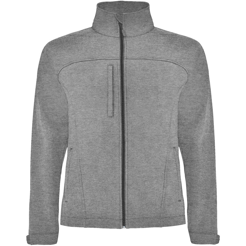 Rudolph unisex softshell jack - Gemêleerd zwart