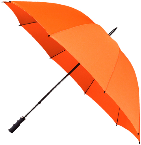 FALCONE - Golfparaplu - Handopening - Windproof -  130 cm - oranje (± PMS 021C)