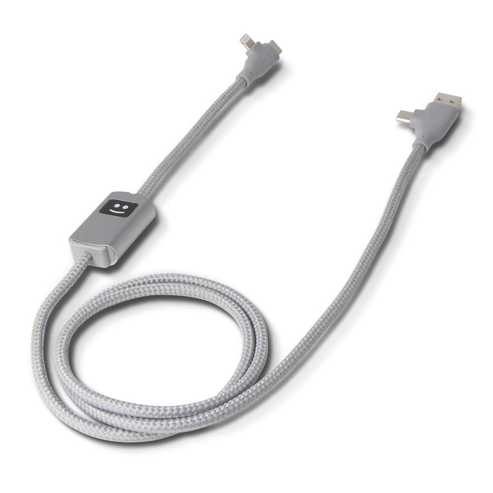 Xoopar Allure PD-kabel met gegevensoverdracht - Licht Grijs