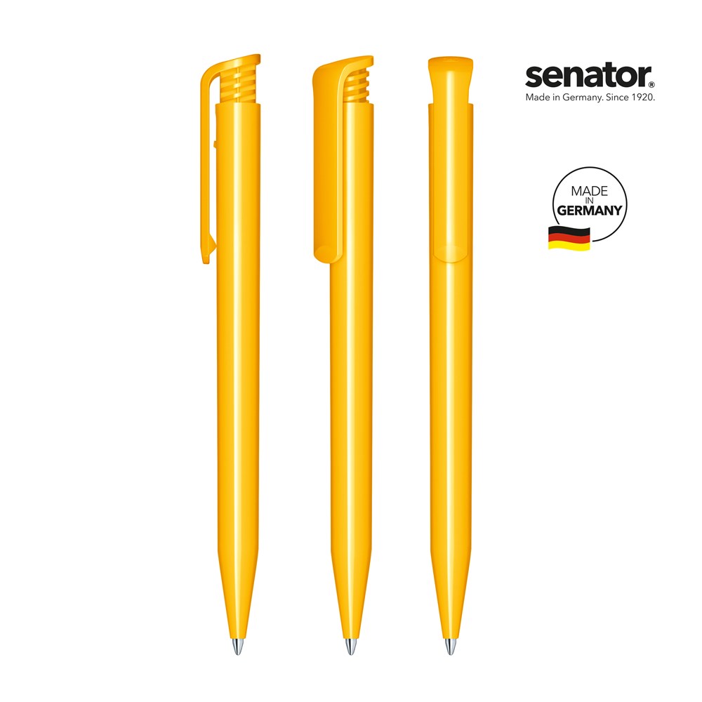 senator® Super Hit Polished balpen - wit/geel 7408