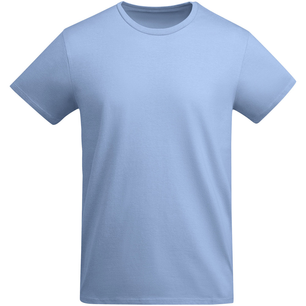 Breda 175 g/m² biologisch katoenen herenshirt met korte mouwen - Hemelsblauw