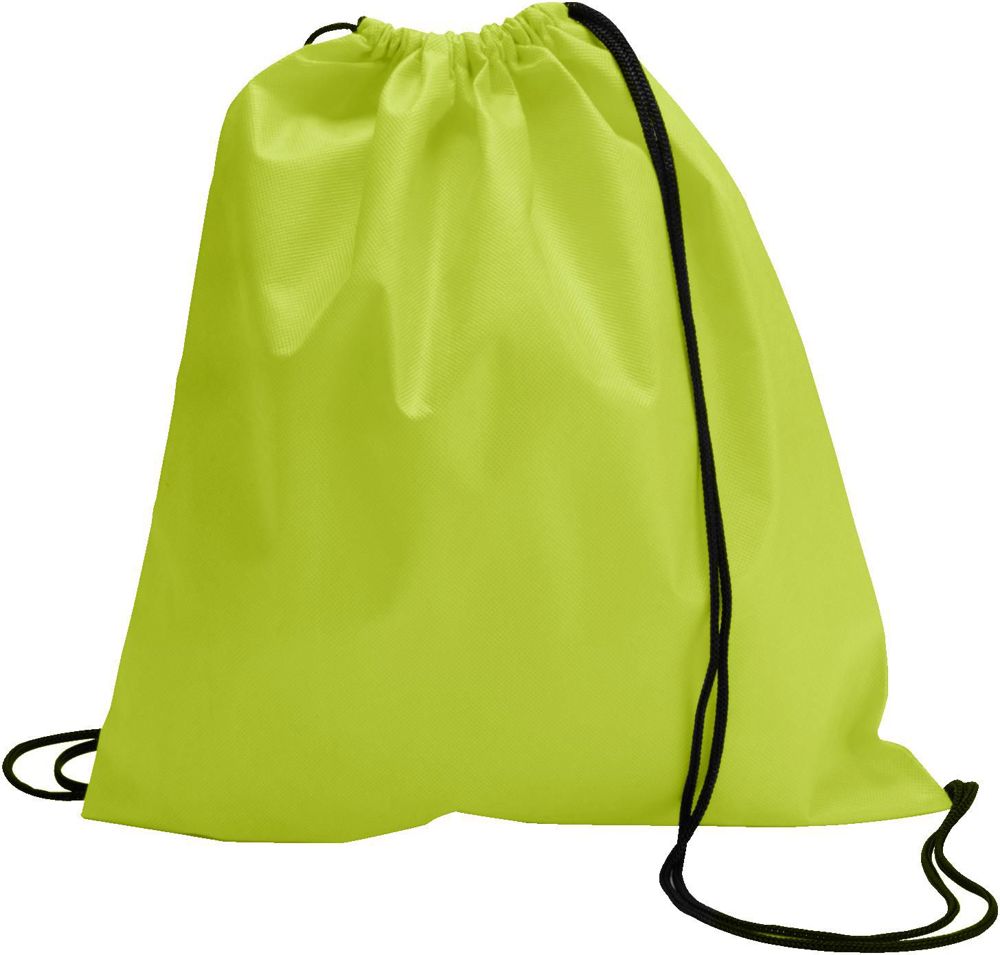 Non-woven (80 gr/m²) trekkoord rugzak Nico - Lime