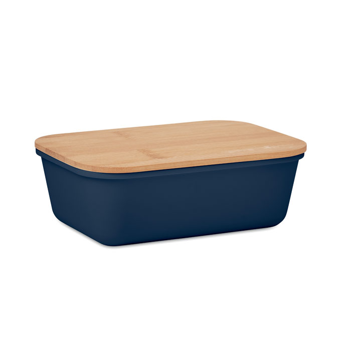 THURSDAY - Lunchbox PP bamboe deksel 1L - Marineblauw