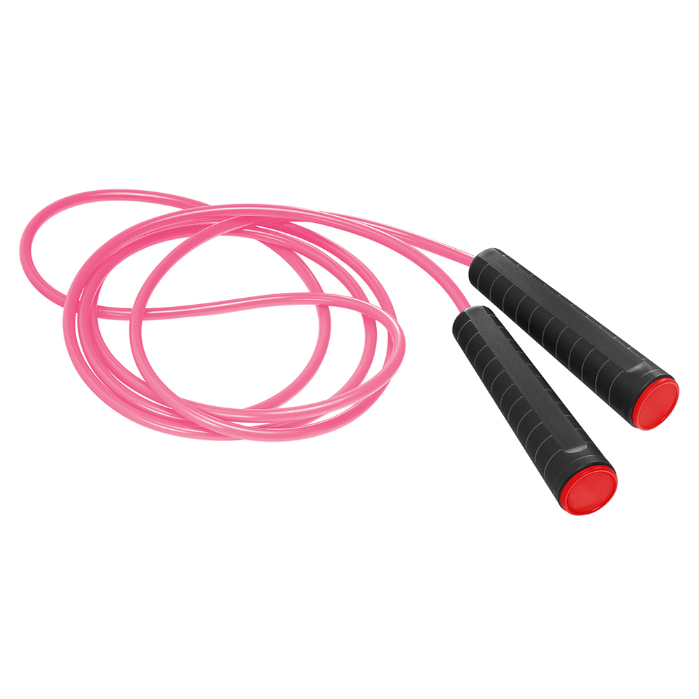 Springtouw - zwart/rood/fuchsia