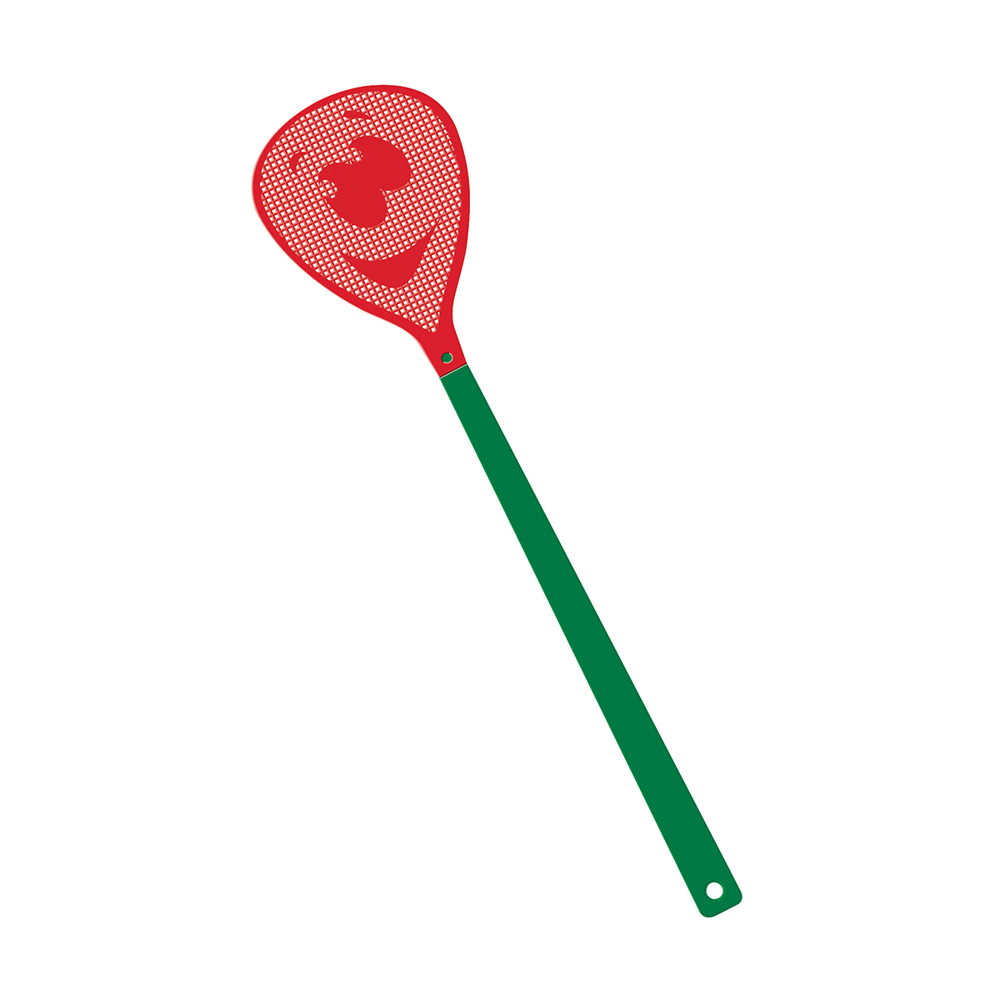 Vliegenmepper "gezicht" - groen/rood
