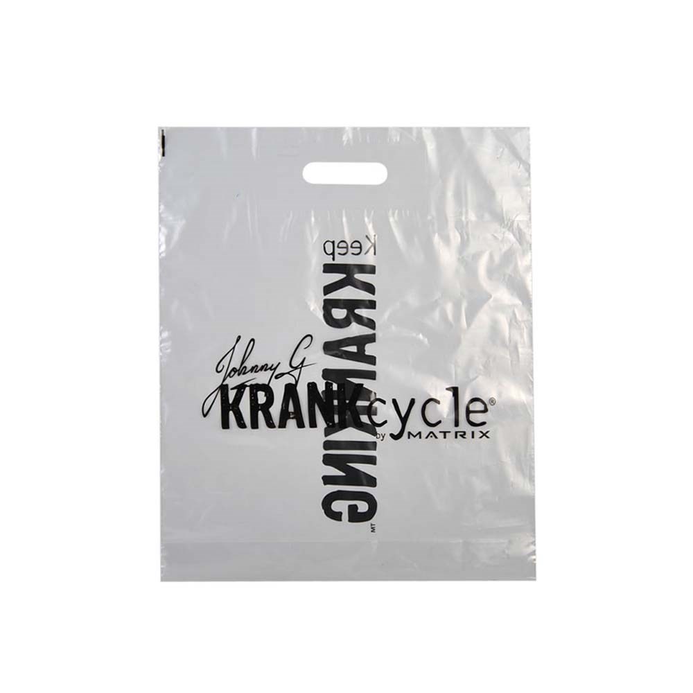 Plastic tas, 40 x 45 x 7,5 cm, 48 micron, mdpe, stanshandvat, 2 zijden